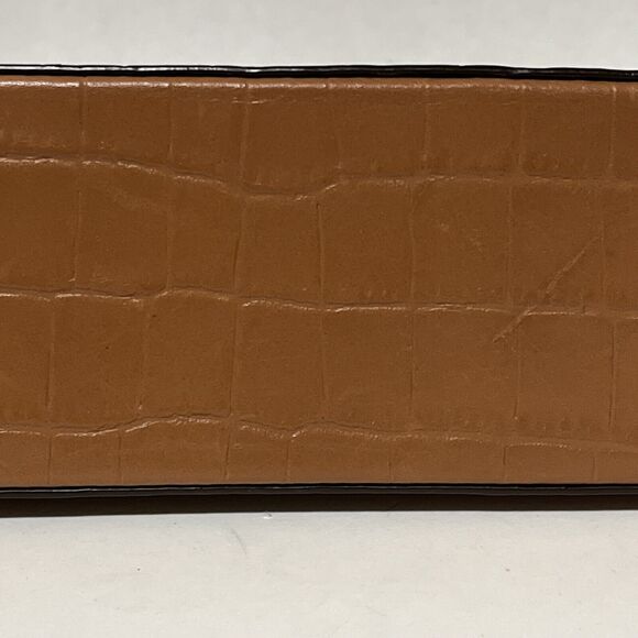 Stunning Michael Kors Alligator Print Leather Camel Handbag Chain Shoulder Bag - Picture 10 of 13